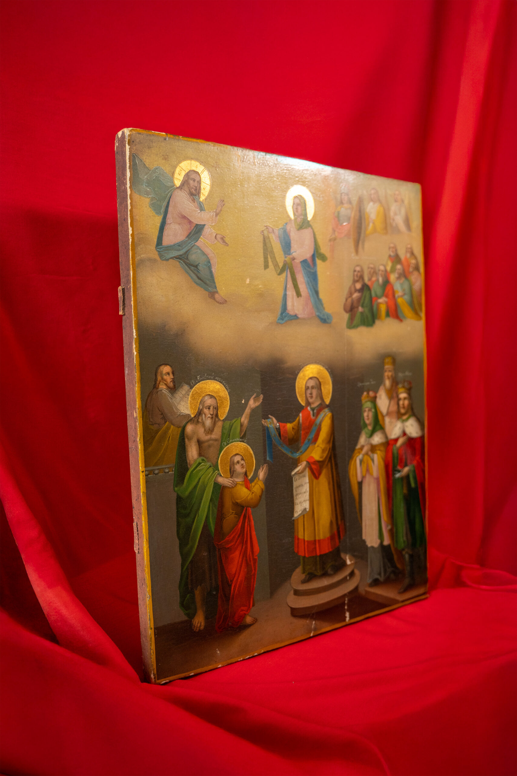 Старинная икона «Покров Пресвятой Богородицы», XX век