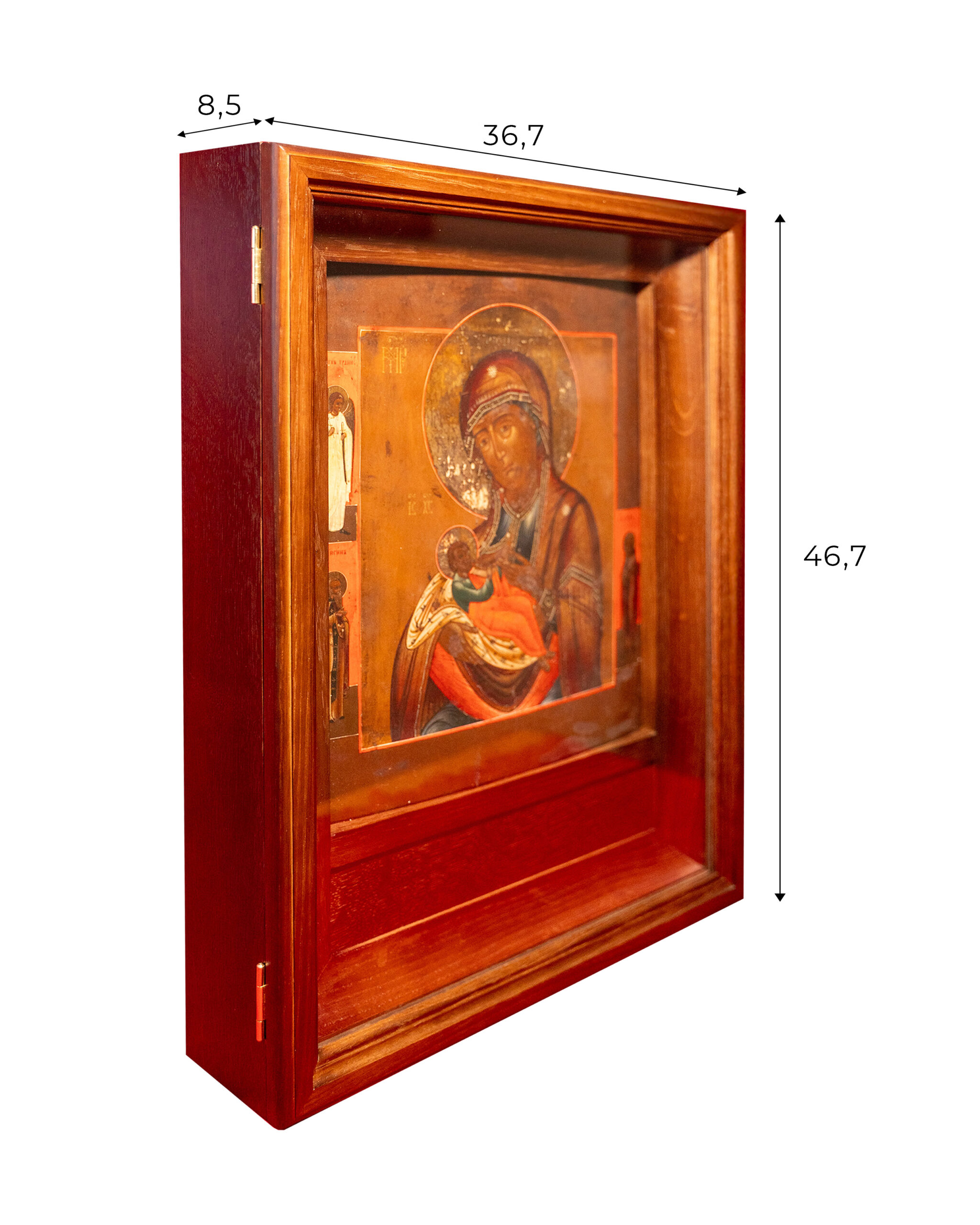 Старинная икона «Блаженное чрево "Ба́рловская"», XIX век